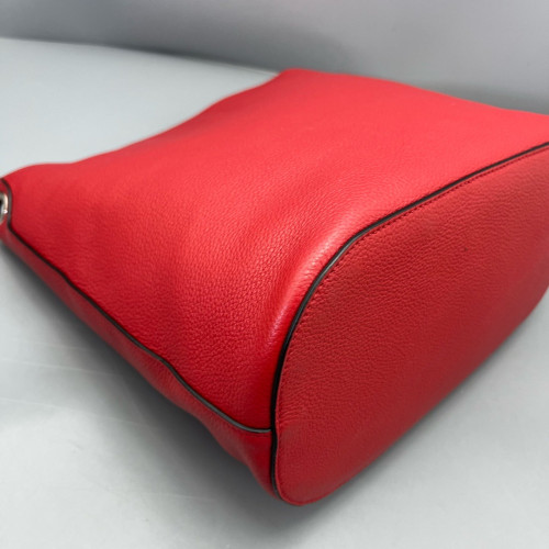 Prada Bucket Grained Calfskin Red