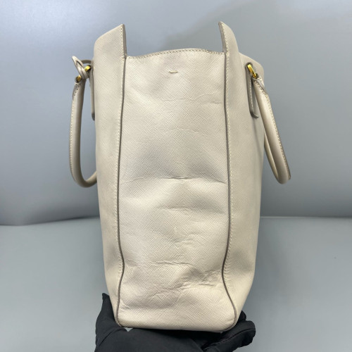 Prada Tote Bag Saffiano Calfskin Light Grey