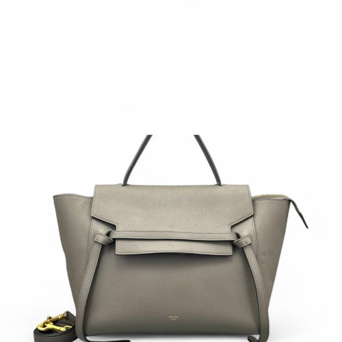 Celine Mini Belt Bag Grained Calfskin Grey