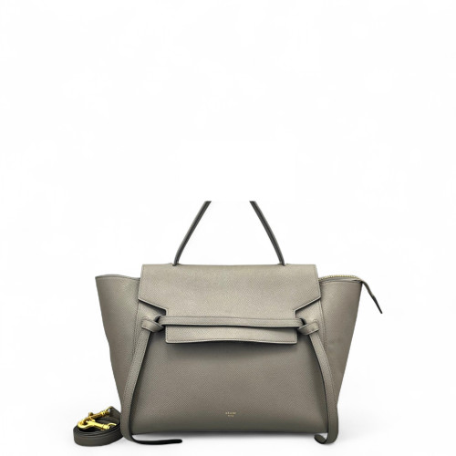 Celine Mini Belt Bag Grained Calfskin Grey