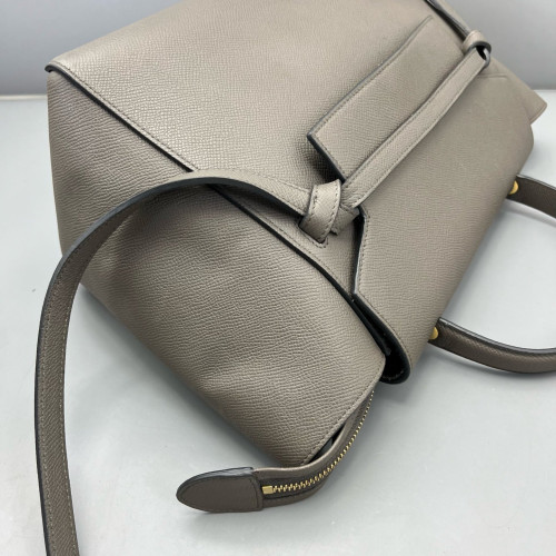 Celine Mini Belt Bag Grained Calfskin Grey