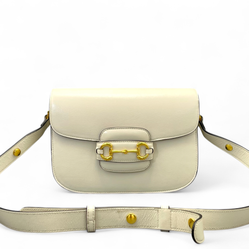 Gucci Medium Horsebit 1955 Calfskin White