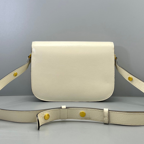 Gucci Medium Horsebit 1955 Calfskin White