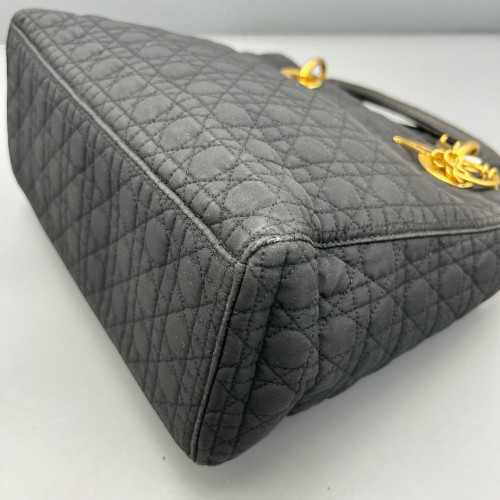 Dior Medium Lady Dior Canvas Black