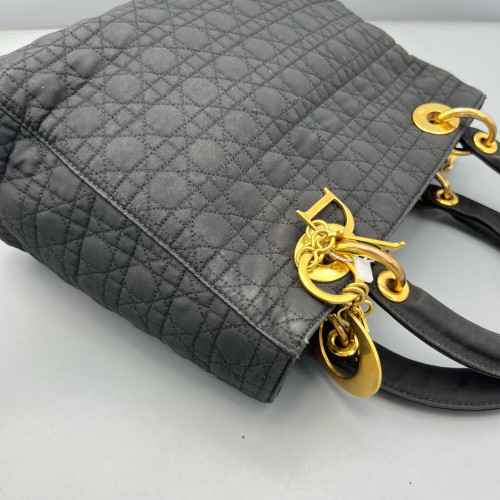 Dior Medium Lady Dior Canvas Black