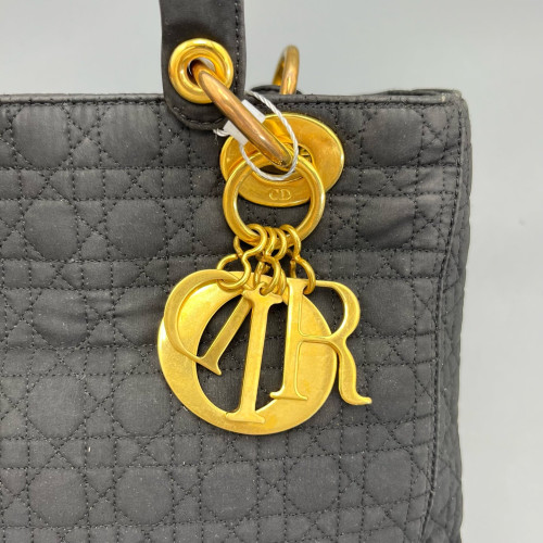 Dior Medium Lady Dior Canvas Black