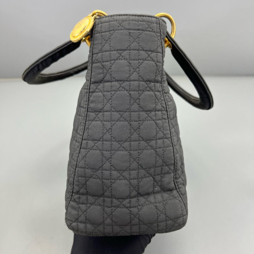 Dior Medium Lady Dior Canvas Black