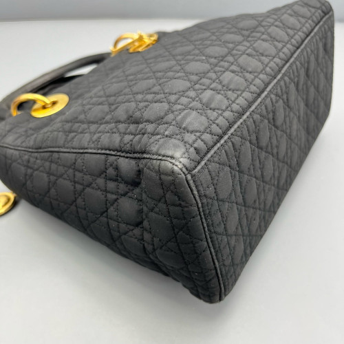 Dior Medium Lady Dior Canvas Black
