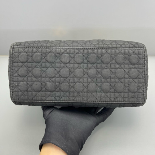 Dior Medium Lady Dior Canvas Black