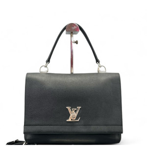 Louis Vuitton Lockme II Top Handle Calfskin Black