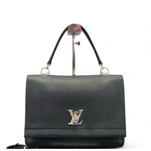 Louis Vuitton Lockme II Top Handle Calfskin Black