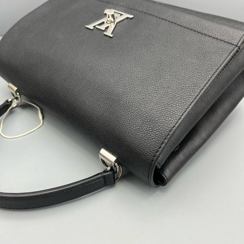 Louis Vuitton Lockme II Top Handle Calfskin Black