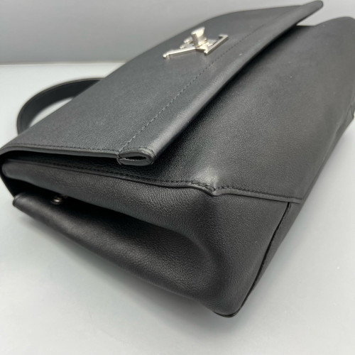 Louis Vuitton Lockme II Top Handle Calfskin Black