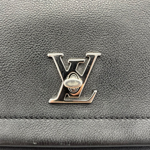 Louis Vuitton Lockme II Top Handle Calfskin Black