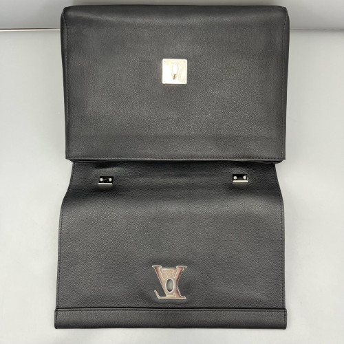 Louis Vuitton Lockme II Top Handle Calfskin Black