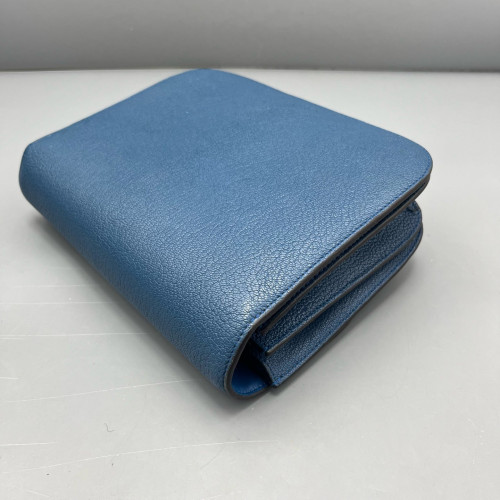 Celine Medium Classic Box Grained Calfskin Blue