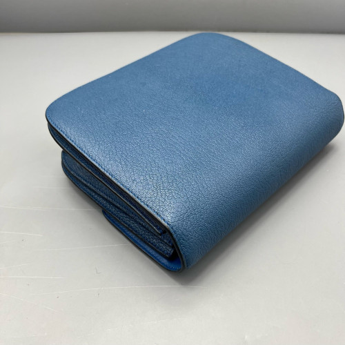 Celine Medium Classic Box Grained Calfskin Blue
