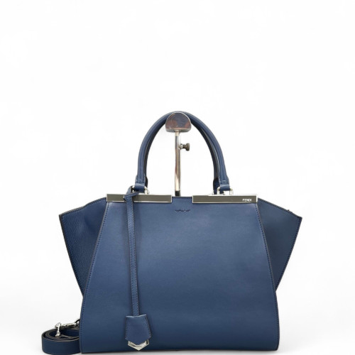 Fendi Regular 3jours Tote Calfskin Dark Blue