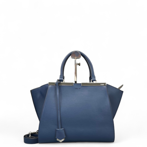 Fendi Regular 3jours Tote Calfskin Dark Blue