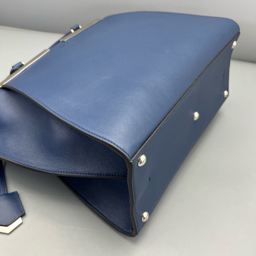 Fendi Regular 3jours Tote Calfskin Dark Blue