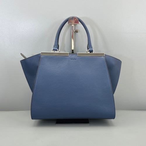 Fendi Regular 3jours Tote Calfskin Dark Blue