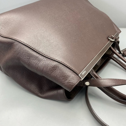 Fendi Medium 2jours Calfskin Dark Brown