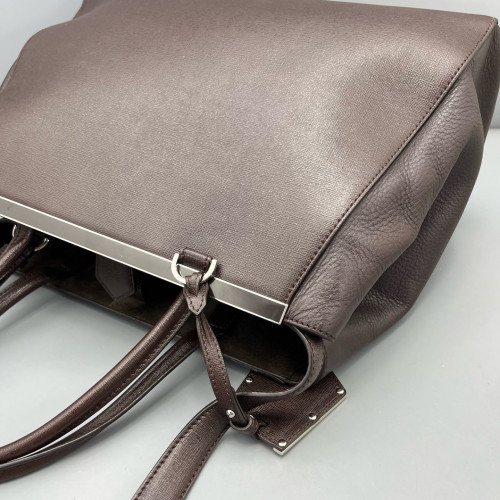 Fendi Medium 2jours Calfskin Dark Brown