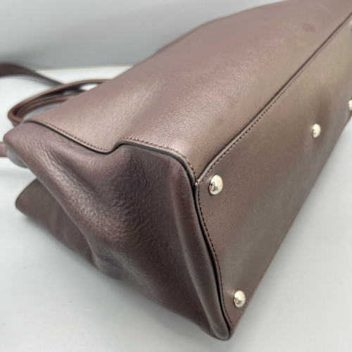 Fendi Medium 2jours Calfskin Dark Brown