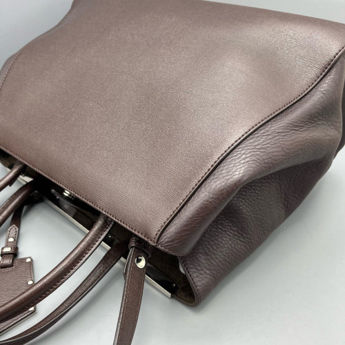 Fendi Medium 2jours Calfskin Dark Brown