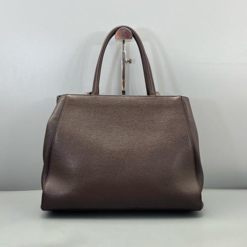 Fendi Medium 2jours Calfskin Dark Brown