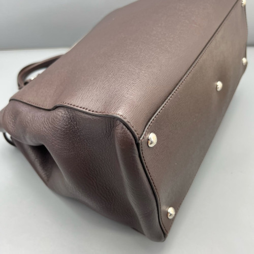 Fendi Medium 2jours Calfskin Dark Brown