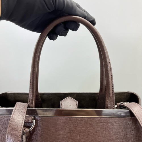 Fendi Medium 2jours Calfskin Dark Brown