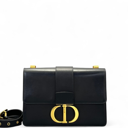Dior 30 Montaigne Flap Bag Calfskin Black Dior 30 Montaigne Flap Bag Calfskin Black