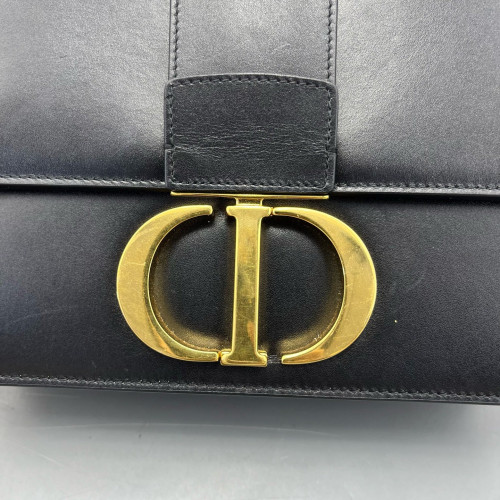 Dior 30 Montaigne Flap Bag Calfskin Black Dior 30 Montaigne Flap Bag Calfskin Black