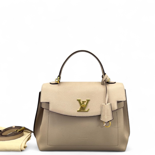 Louis Vuitton Lockme Ever MM Calfskin Natural Tan