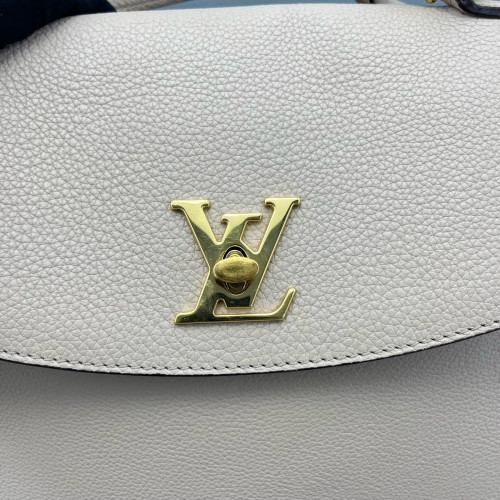 Louis Vuitton Lockme Ever MM Calfskin Natural Tan