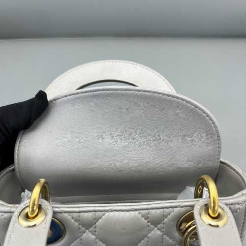 Dior Mini Lady Dior Lambskin Grey