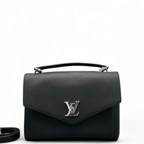 Louis Vuitton Mylockme Top Handle Calfskin Black