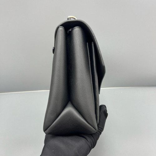 Louis Vuitton Mylockme Top Handle Calfskin Black