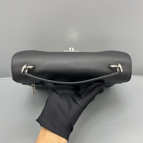 Louis Vuitton Mylockme Top Handle Calfskin Black