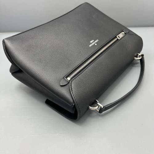 Louis Vuitton Mylockme Top Handle Calfskin Black