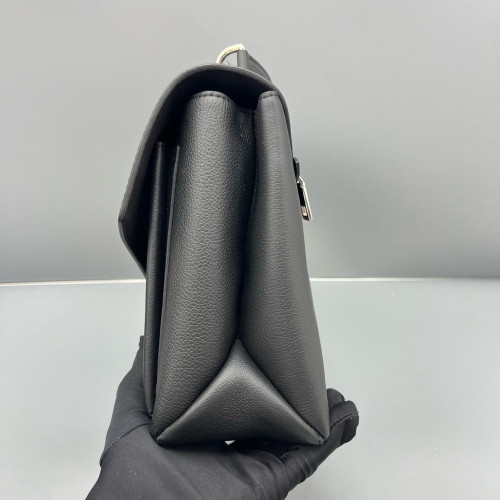 Louis Vuitton Mylockme Top Handle Calfskin Black