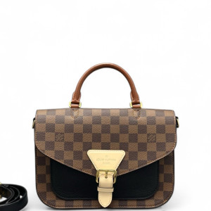 Louis Vuitton Beaumarchais Shoulder Bag Damier Ebene Brown
