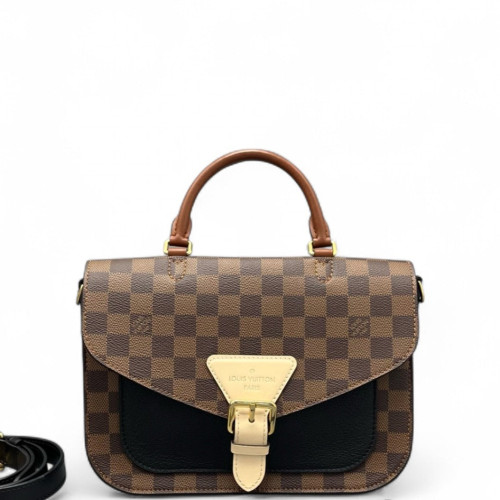 Louis Vuitton Beaumarchais Shoulder Bag Damier Ebene Brown