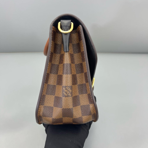 Louis Vuitton Beaumarchais Shoulder Bag Damier Ebene Brown