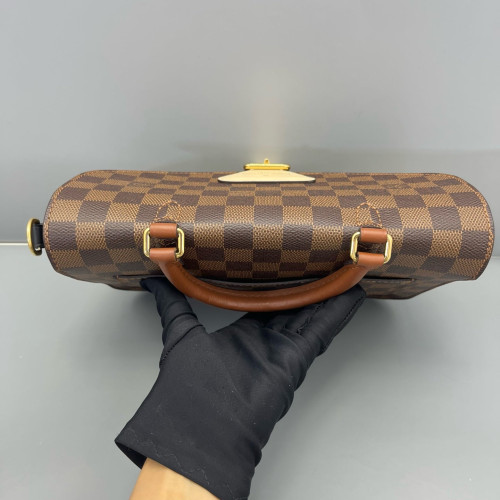 Louis Vuitton Beaumarchais Shoulder Bag Damier Ebene Brown