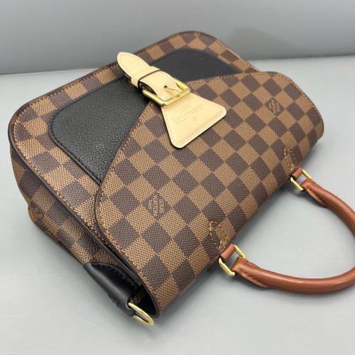 Louis Vuitton Beaumarchais Shoulder Bag Damier Ebene Brown
