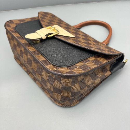 Louis Vuitton Beaumarchais Shoulder Bag Damier Ebene Brown