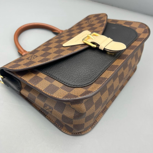Louis Vuitton Beaumarchais Shoulder Bag Damier Ebene Brown
