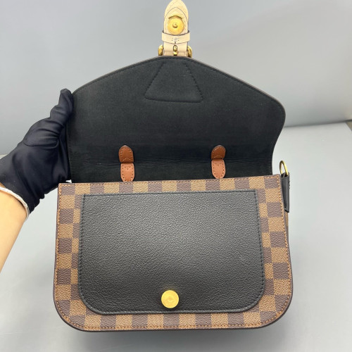 Louis Vuitton Beaumarchais Shoulder Bag Damier Ebene Brown